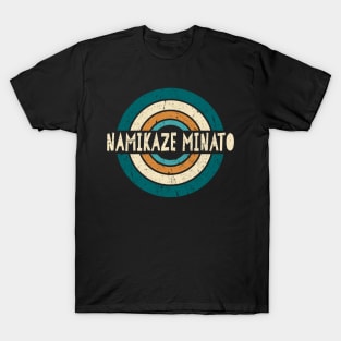 Retro Styles Minato Name Birthday 70s 80s 90s Circle T-Shirt